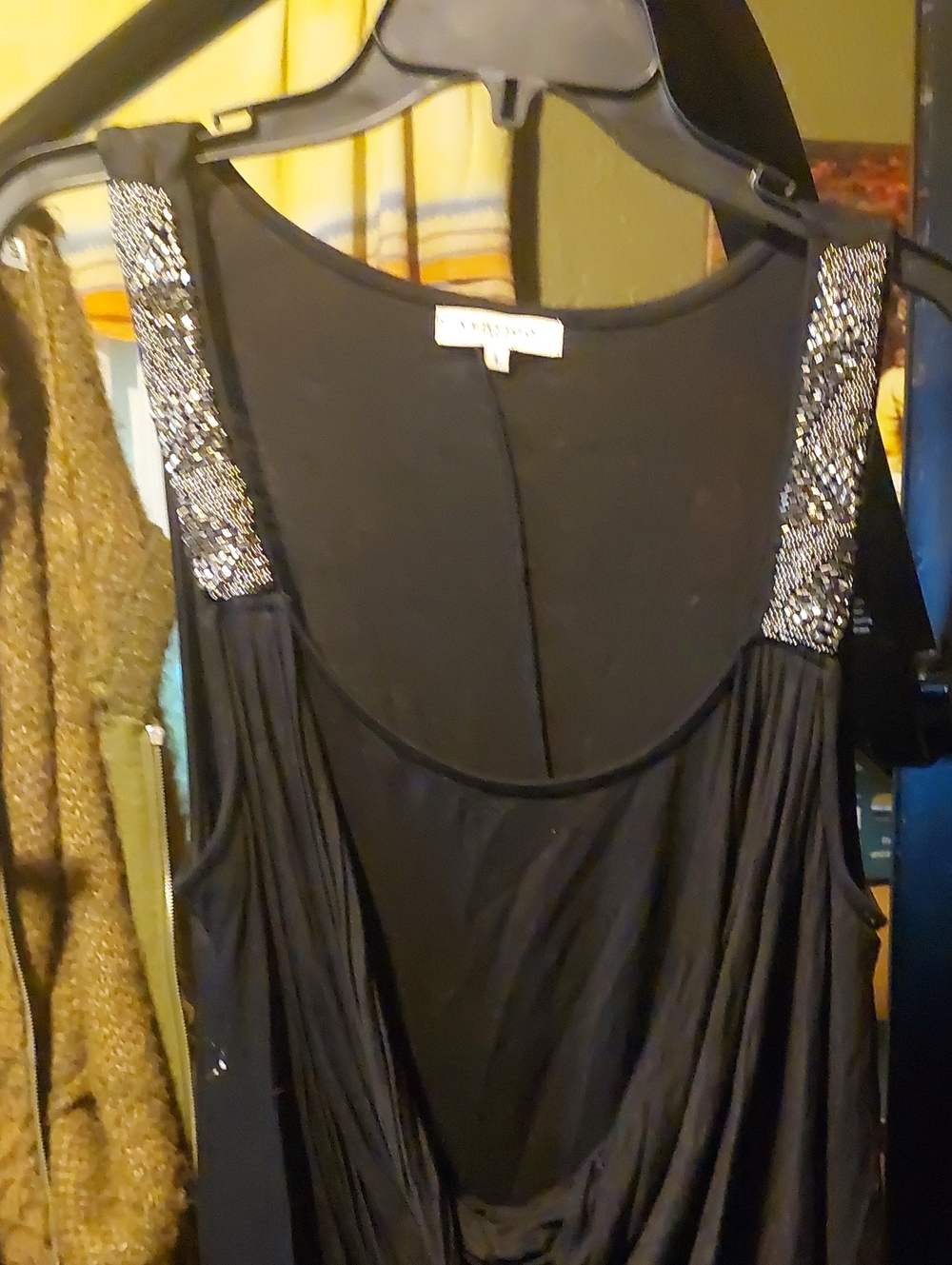 Vertigo Cowl Neck Tunic with embellished straps